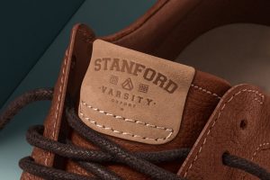 Leather Shoe Tongue Tag Logo Mockup