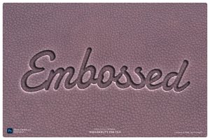Leather Stamp Text Effect