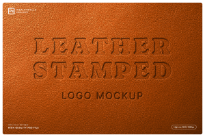 Leather Stamped Logo Mockup