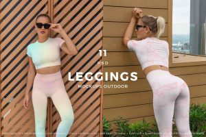 Leggings & Top Mockups Outdoor
