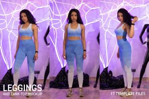 Leggings and Tank-Top Mockup