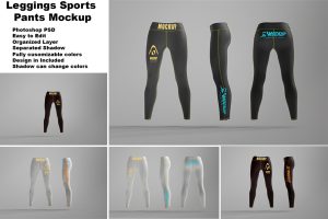 Leggings Sports Pants Mockup