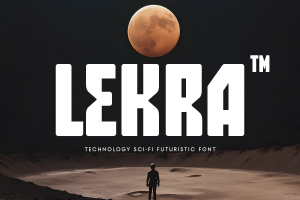 Lekra – Technology Sci-fi Futuristic Font
