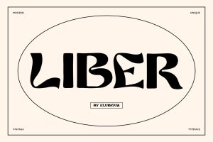 Liber retro font