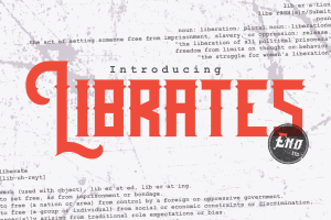 Librates Old | Ephemera Vintage Display Font