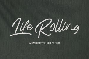 Life Rolling – Handwritten Script Font