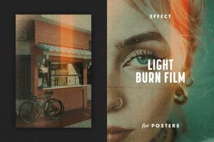 Light Burn Effect for Posters