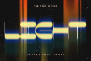 Light Shift PSD Text Effect