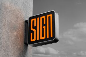 Lightbox Sign Mockup