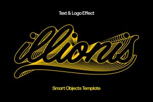 Lines Retro Text & Logo Effect