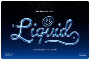 Liquid Chrome Text & Logo Effect