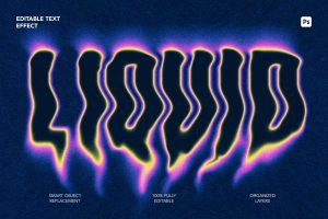Liquid Melt Text Effect