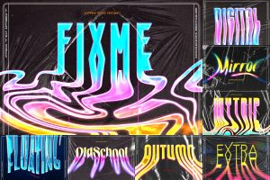 Liquid Melted Text Effects