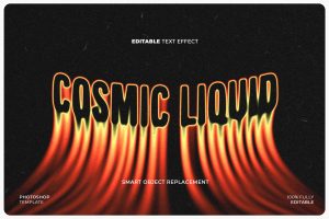 Liquid Melting Text Effect