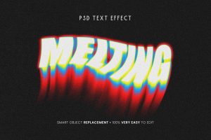 Liquid Melting Text Effect for Photoshop
