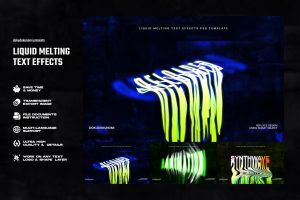 Liquid Melting Text Effects