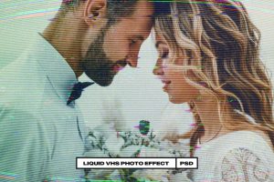 Liquid VHS Photo Effect