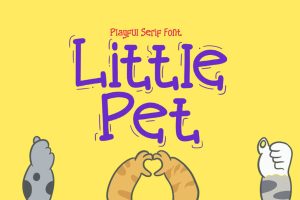 Little Pet cute font