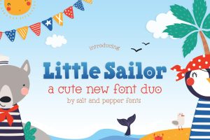 Little Sailor Font Duo