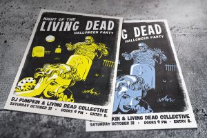 Living Dead Halloween Flyer