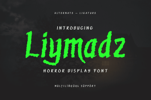 Liymadz – Horror Display Font
