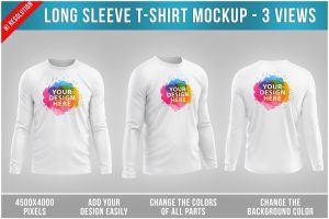 Long Sleeve T-Shirt Mockup