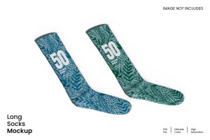 Long Socks Mockup
