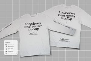 Longsleeves Tshirt Reguler Mockup