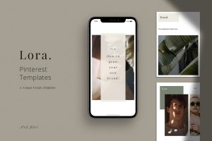 LORA – Pinterest Template