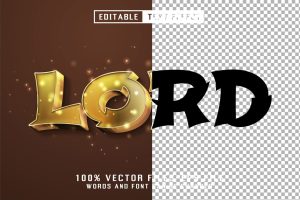 Lord Golden Text – Editable Text Effect