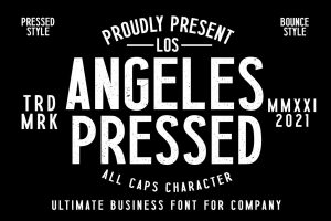 Los Angeles Press Business and Magazine Font