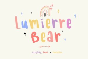 Lumierre Bear | Child Font + Doodles