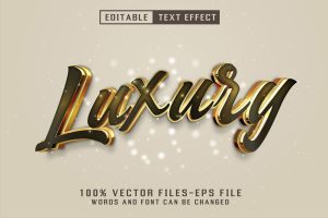 Luxury Golden Text – Editable Text Effect