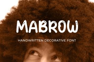 Mabrow – Handwritten Decorative Font