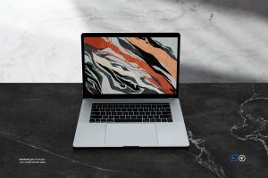 Macbook Laptop Display Web App Mock-Up