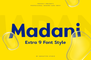 Madani – Professional Modern Sans Serif Family