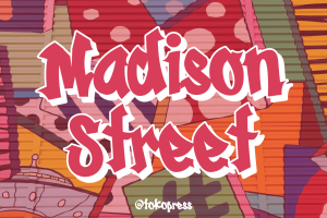 Madison Street – graffiti font