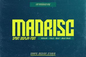 Madrisc – Sport Font