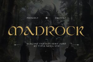 Madrock – Elegance Fantasy Serif Font