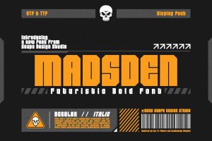 Madsden – Futuristic Font