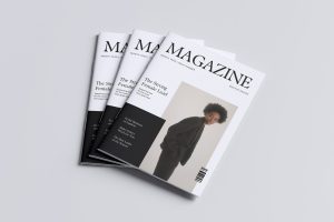 Magazine Brochure A4 Mockup
