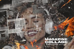 Magazine Collage Photoshop Action