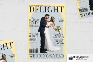 Magazine Cover Photo Card Template