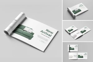 Magazine Landscape A4 Mockup