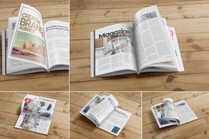 Magazine Mockups PSD