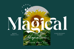 Magical Signature Font Duo