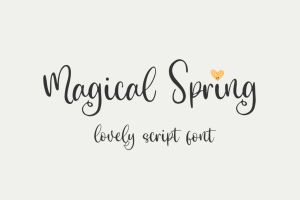 Magical Spring – Lovely Script Font