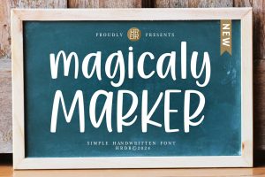 Magicaly Marker –  Simple Handwritten Font