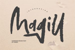 Magill | Handdraw Brush Font
