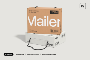 Mailing Box Mockup